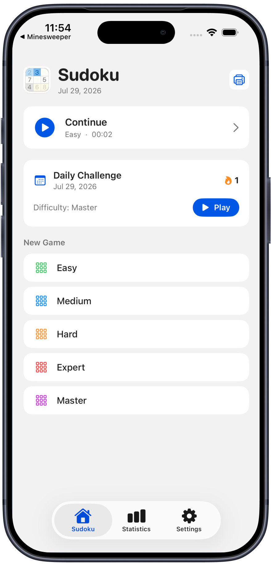 Sudoku on iPhone